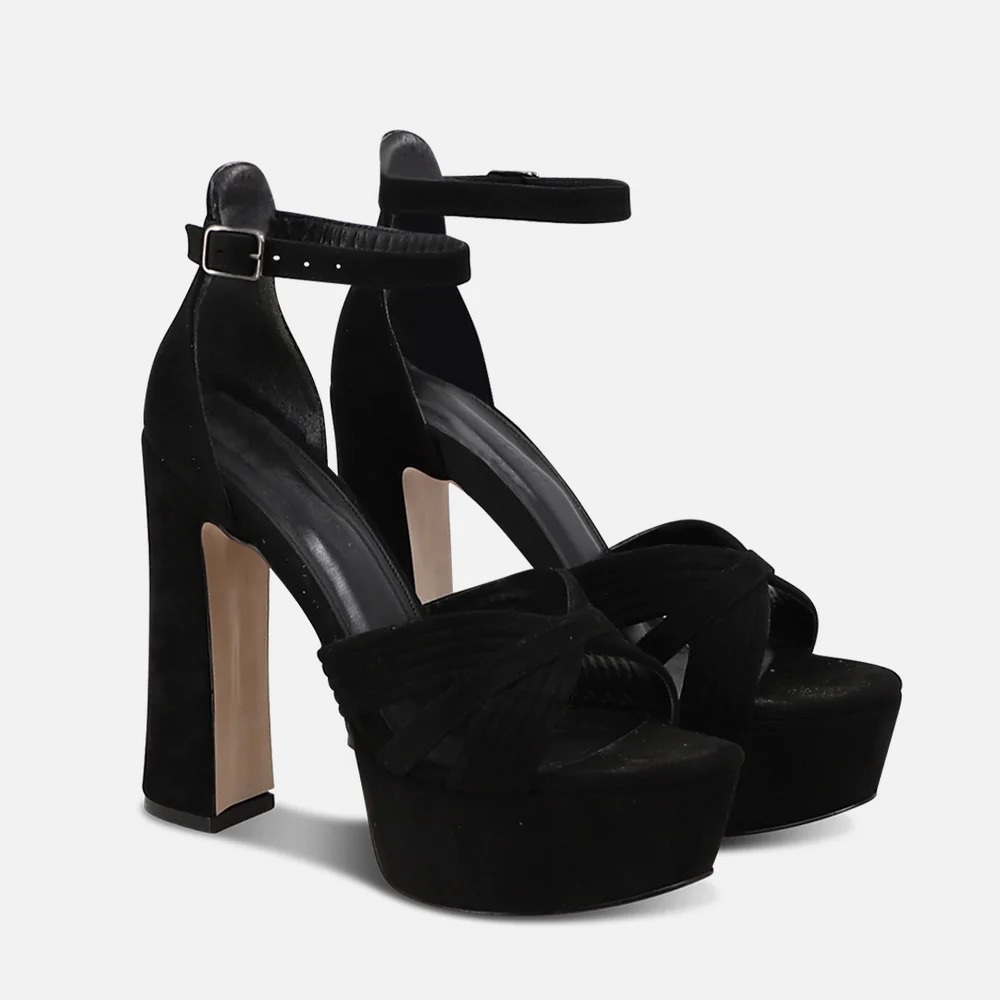Elegant Black Platform Heels